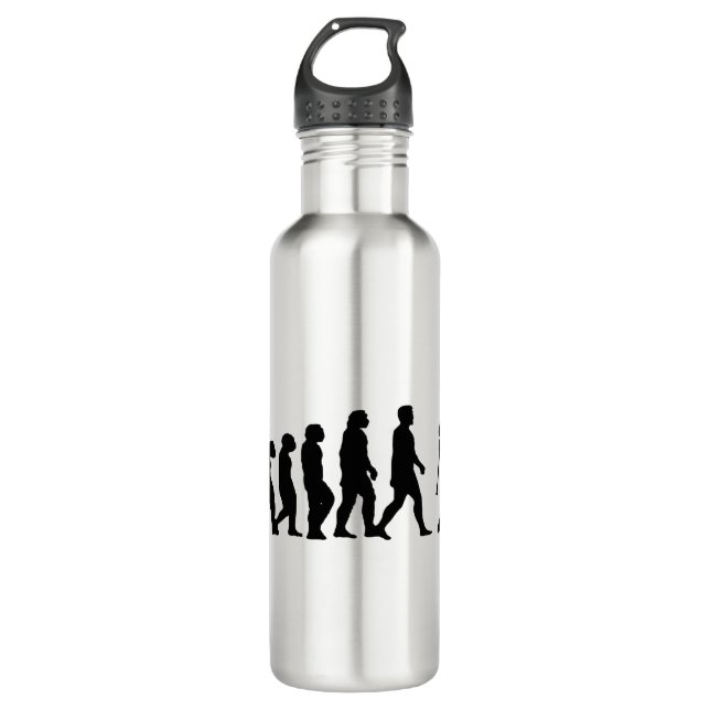 Botella De Agua Evolución de Lacrosse - Lacrosse divertida (Anverso)