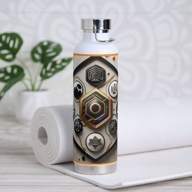 Botella De Agua "Evolución tecnológica" (Yoga)