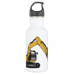 Botella De Agua Excavador amarillo grande