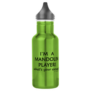 Botella De Agua Excusa de Mandolin Player