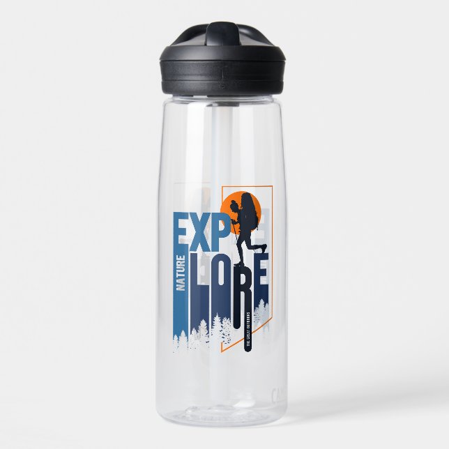 Botella De Agua Exploración de la Naturaleza | 25oz (Delante)