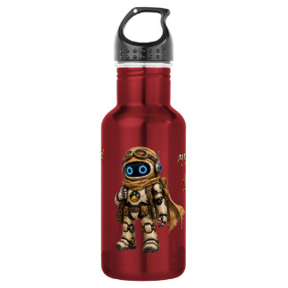 Botella De Agua Explorador Robot Viajero del Desierto AIC