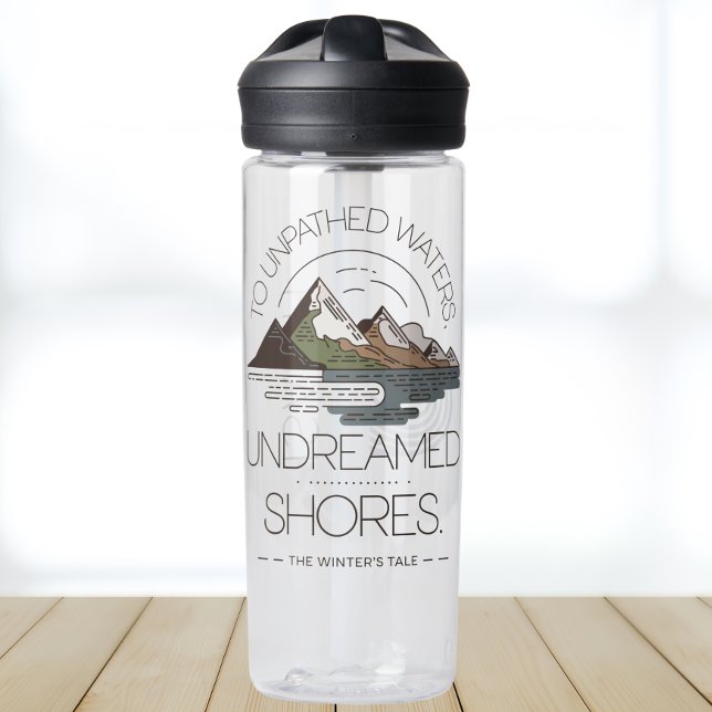 Botella De Agua Explorador sencillo de comillas personalizados Ins (Subido por el creador)