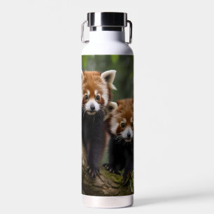 Botella De Agua "Exploradores de la cubierta del árbol: Pandas roj