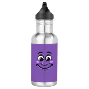 Botella De Agua Expresiones faciales de dibujos animados, cara fel