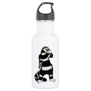 Botella De Agua Extraña Máscara De Cráneo De Gato Whimsical Gótica