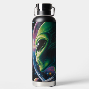 Botella De Agua Extranjero y astronauta en el espacio