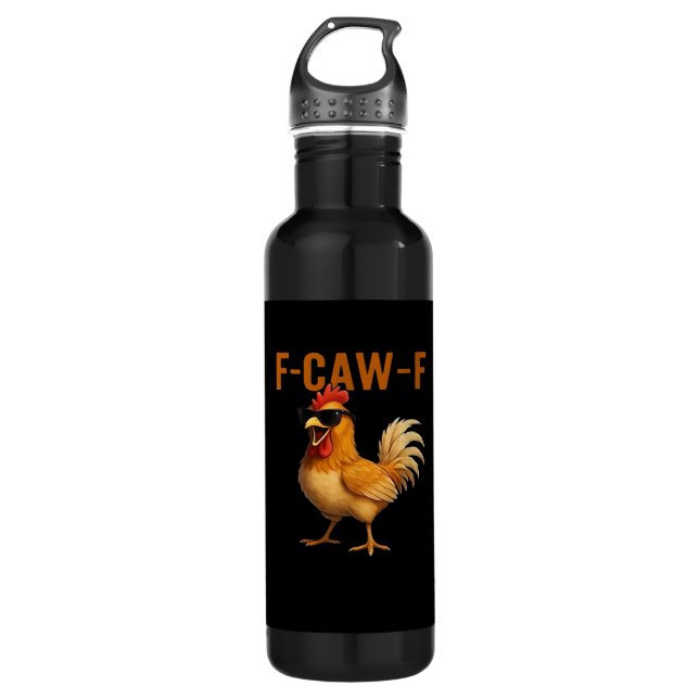 Botella De Agua F-Caw-F Chicken Classic Aesthetic Design (Anverso)