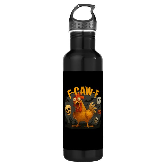 Botella De Agua F-Caw-F Chicken Classic Minimal Clean (Anverso)