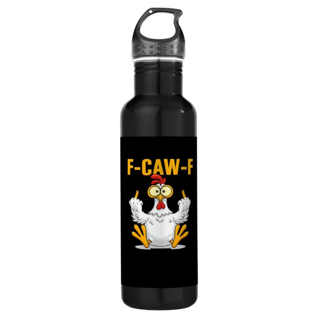 Botella De Agua F-Caw-F-Chicken Essential Funny Trendy (Anverso)