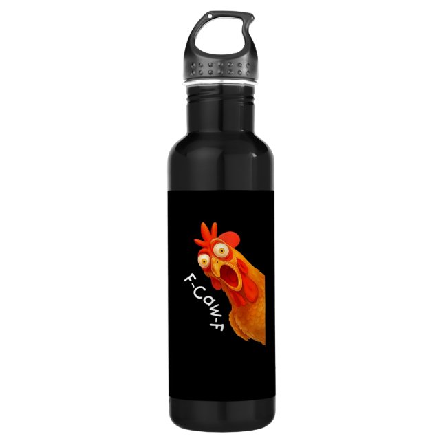 Botella De Agua F-Caw-F Chicken Essential Minimal Clean (Anverso)