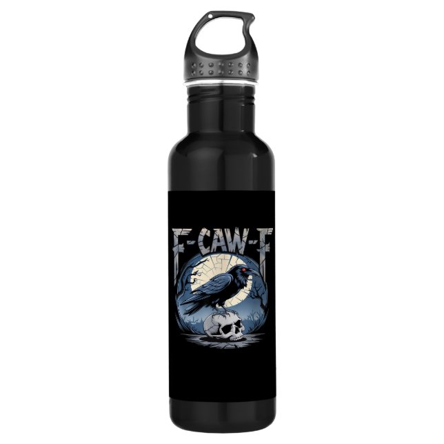 Botella De Agua F-Caw-F Crow Moonlit Raven Classic (Anverso)