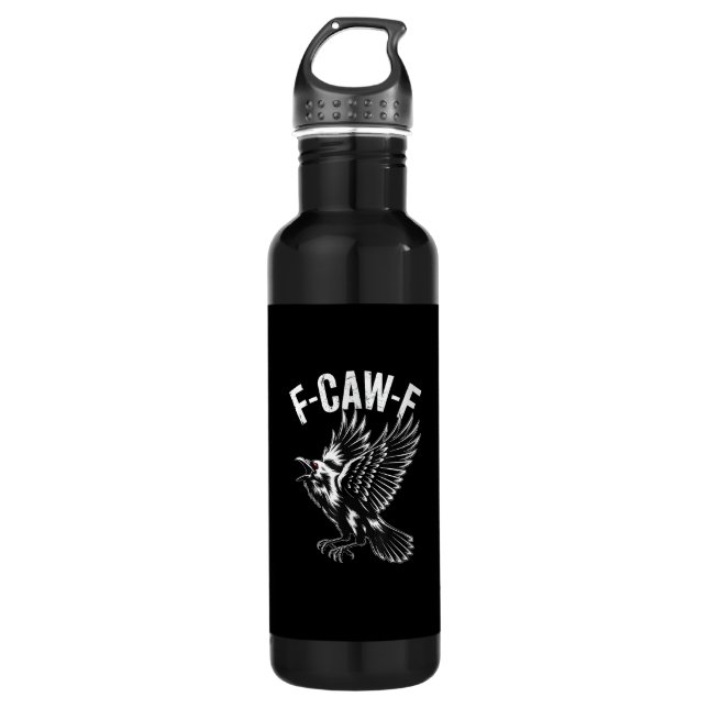 Botella De Agua F-Caw-F Crow Retro Classic (Anverso)