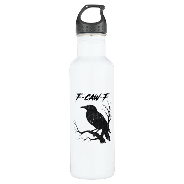 Botella De Agua F-Caw-F Funny Crow (Anverso)