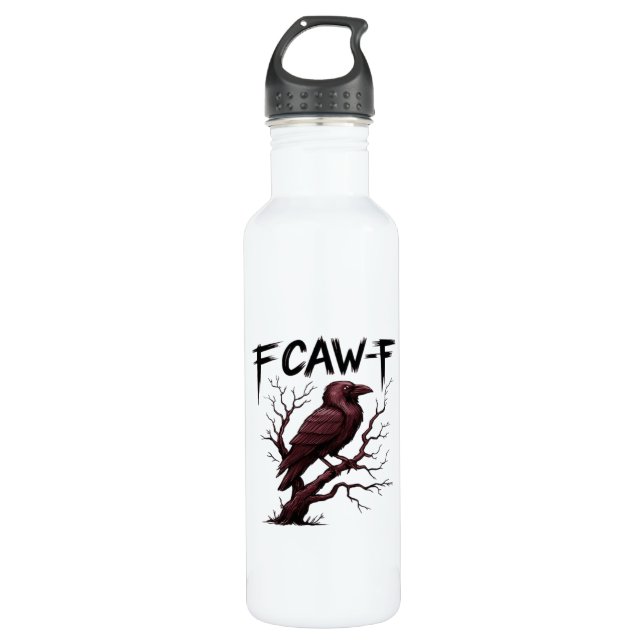 Botella De Agua F-Caw-F Raven Classic (Anverso)