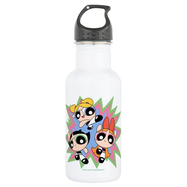 Botella De Agua Factor de potencia de Chicas Powerpuff (Anverso)