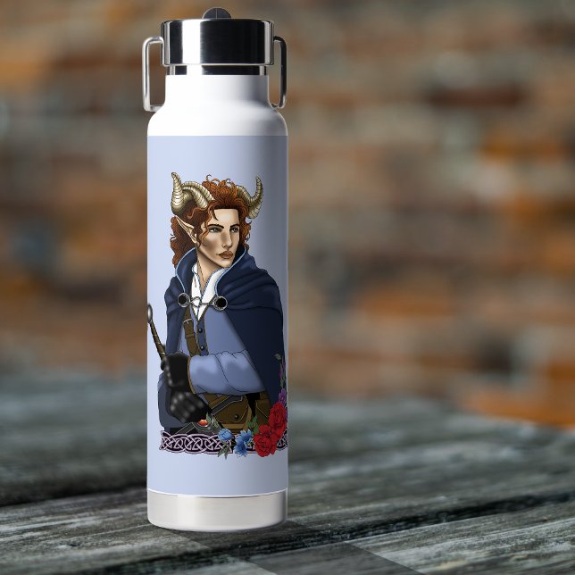 Botella De Agua Fae cornudo Faun Fantasía  (Subido por el creador)