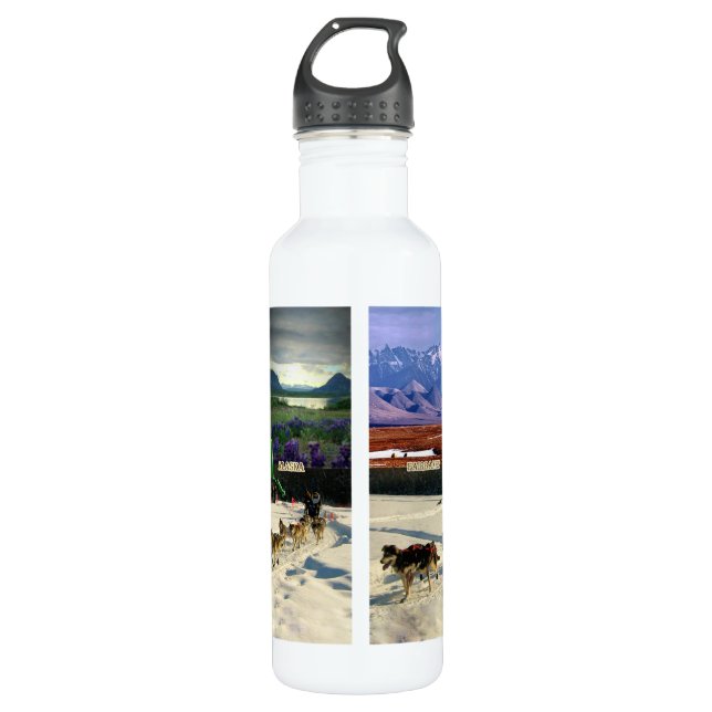 Botella De Agua Fairbanks, Alaska Collage (Anverso)
