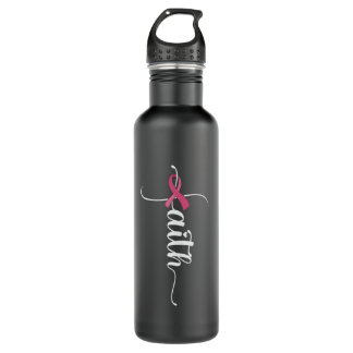 Botella De Agua Faith Hope Love Mama Cancer Awareness Christian