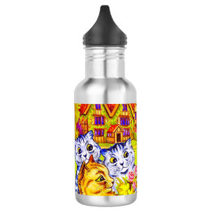 Botella De Agua Familia Cat en el Jardín