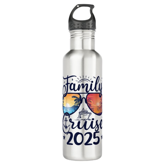 Botella De Agua Familia de vacaciones de verano de 2025 (Anverso)