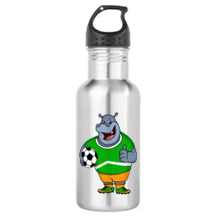 Botella De Agua Famoso ilustracion de personalizado de futbolista