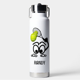 Botella De Agua Famoso jugador de tenis personalizado