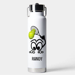 Botella De Agua Famoso jugador de tenis personalizado