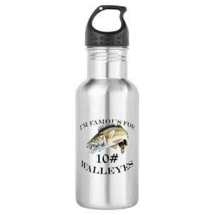 Botella De Agua Famoso Para 10 LB Walleyes Personalizado