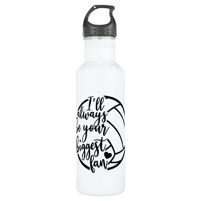 Botella De Agua fanático de los deportes de voleibol (Anverso)