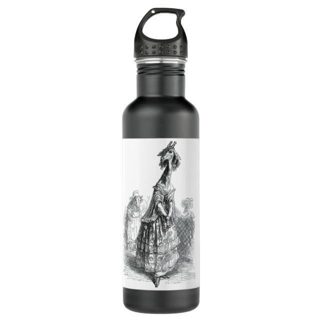 Botella De Agua Fancy Giraffe (Anverso)