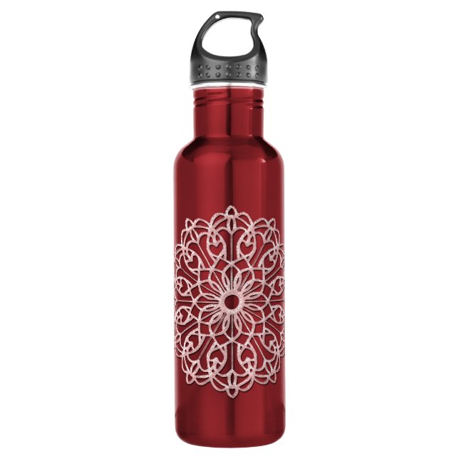 Botella De Agua Fancy mandala water bottle (Anverso)