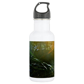 BOTELLA DE AGUA FANTASÍA DE AGUA VERDE ESMERALDA, DISEÑO ABSTRACTO