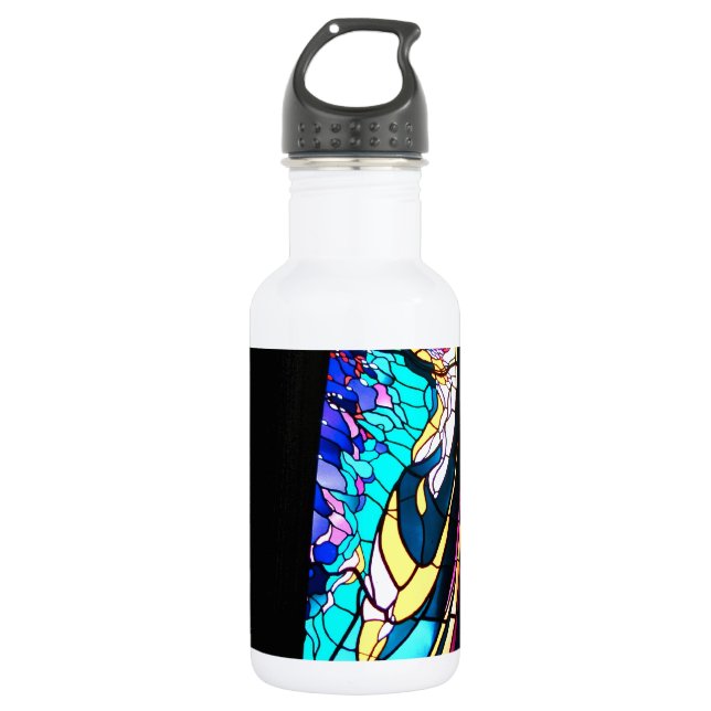BOTELLA DE AGUA FANTASÍA DE VIDRIO TEÑIDO 2 (Anverso)
