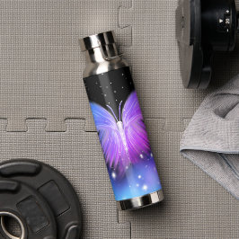 Botella De Agua Fantasía espacial Mariposa Cósmica