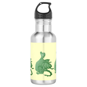 Botella De Agua fantasía mítica criatura dragón verde lindo