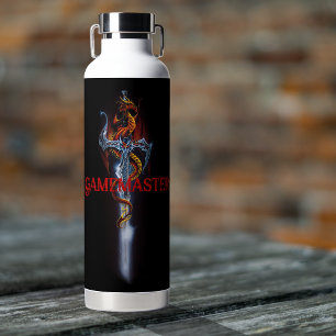 Botella De Agua Fantasía por la espada del Dragón Rojo