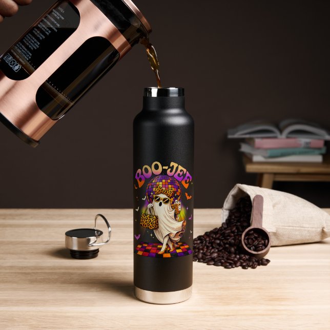 Botella De Agua Fantasma Boojee Halloween Boo JEE Disco (Café (girado))