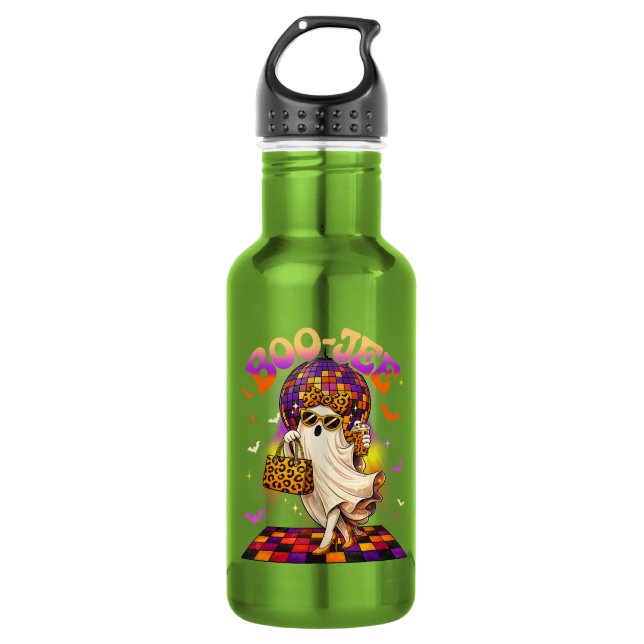 Botella De Agua Fantasma Boojee Halloween Boo JEE Disco (Anverso)