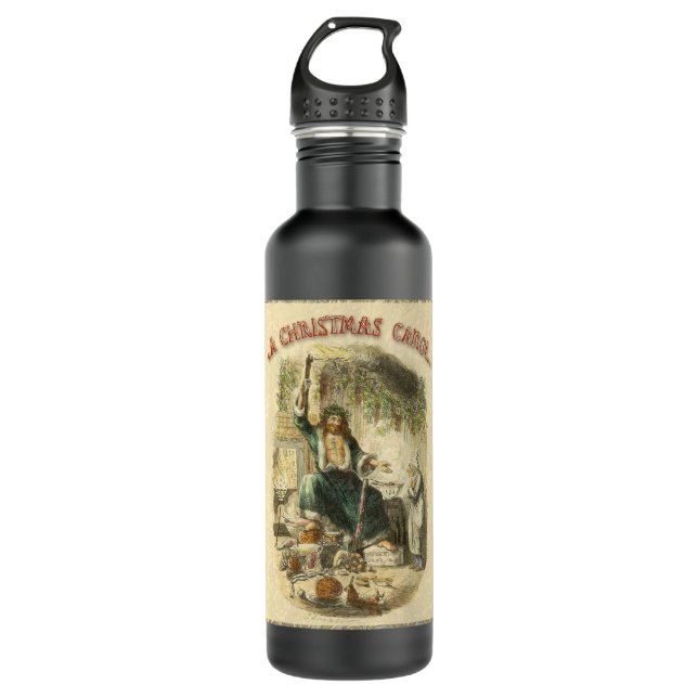 Botella De Agua Fantasma de la Navidad Presente Scrooge (Anverso)