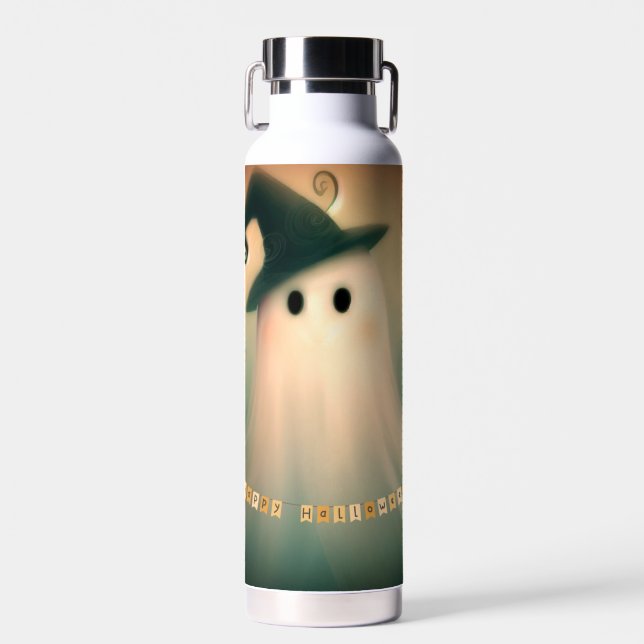 Botella De Agua Fantasma/Halloween/caprichoso/otoño (Delantero)