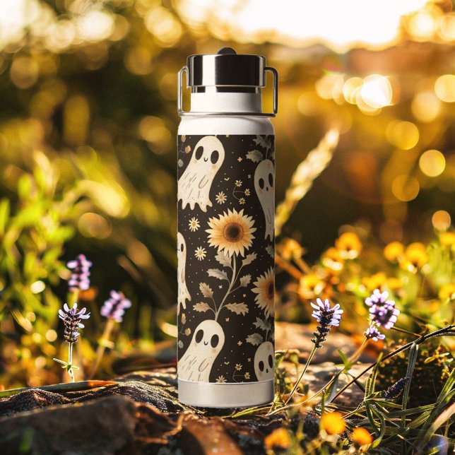 Botella De Agua Fantasmas de Gótico de verano y girasoles tembloro (Subido por el creador)