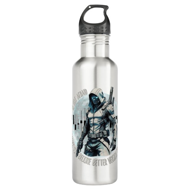Botella De Agua Fantasy trade design | Cyberpunk | Self growth (Anverso)