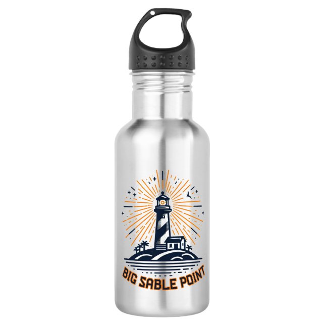 Botella De Agua Faro de Big Sable Point al amanecer (Anverso)