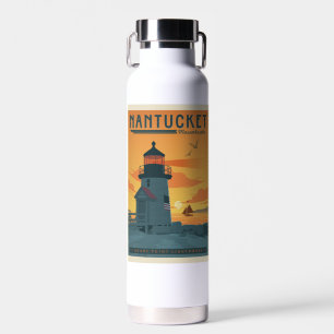 Botella De Agua Faro de Brant Point Mamáes de Nantucket