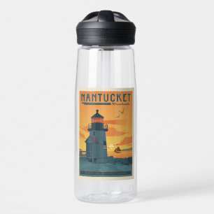 Botella De Agua Faro de Brant Point Mamáes de Nantucket