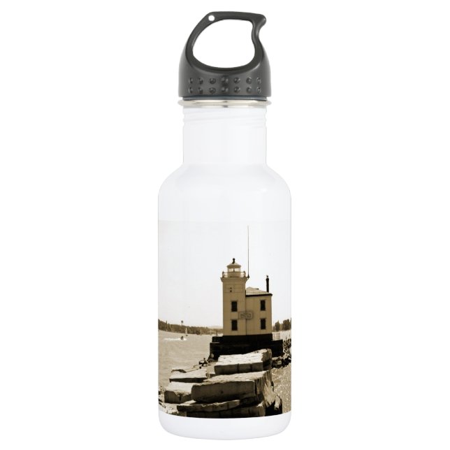 Botella De Agua Faro del lago Erie (Anverso)