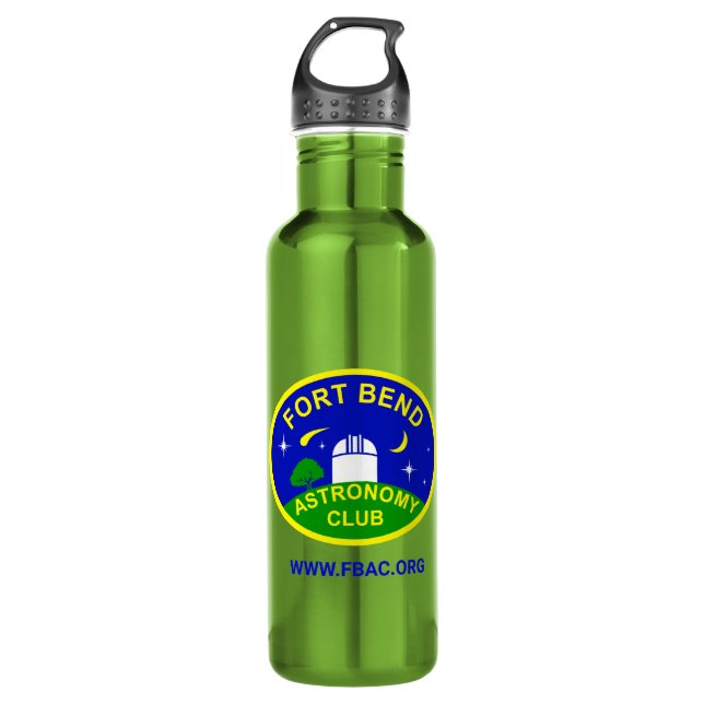 Botella de agua FBAC - Verde de 24 oz (Anverso)