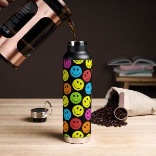 Botella De Agua Felices caras de colores