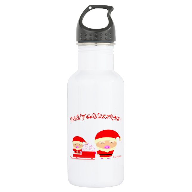 Botella De Agua Felices Navidad (Anverso)